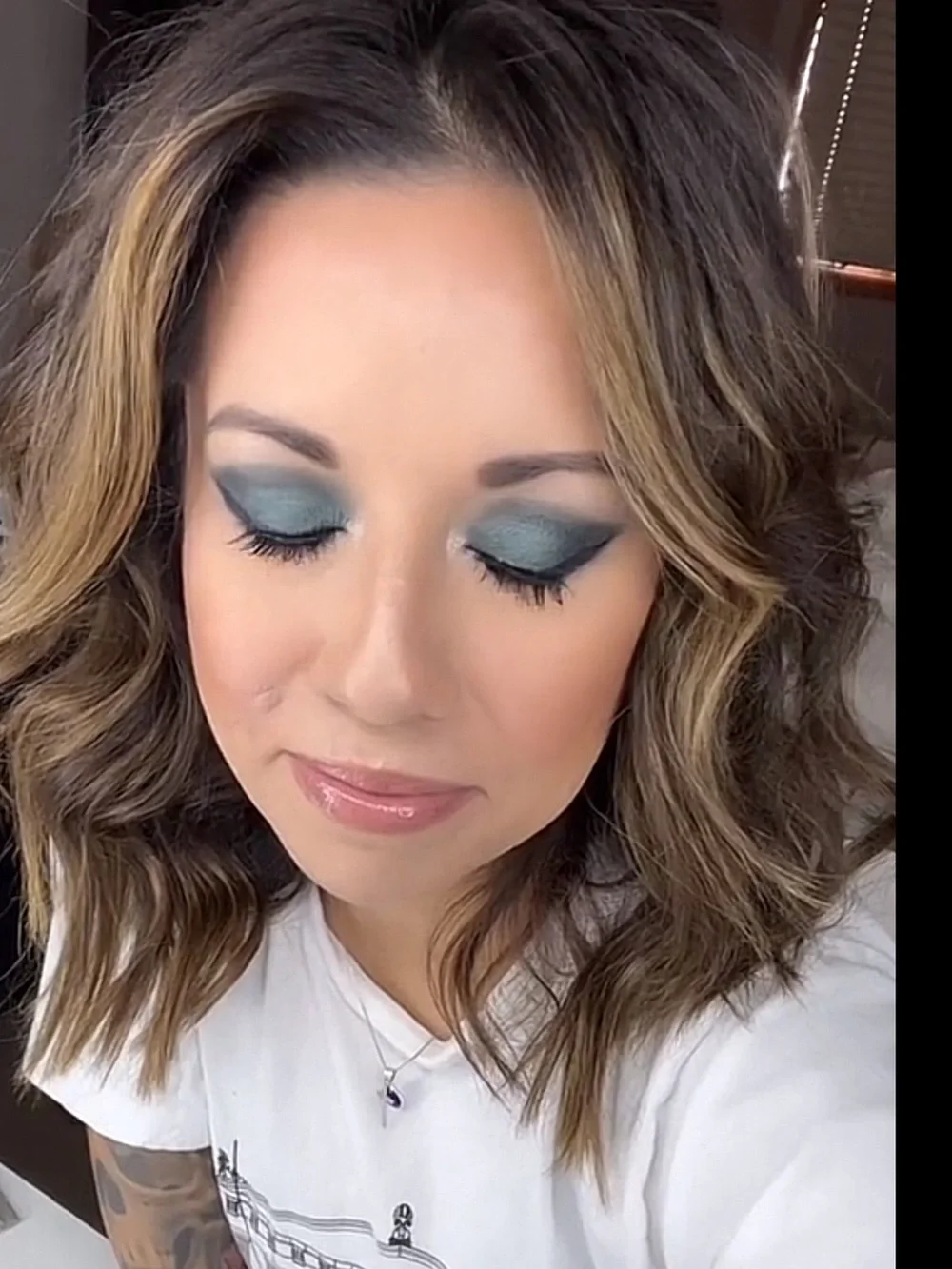 Morphe Ashley Strong Eyeshadow Palette - Marble Pink‎ & Teal